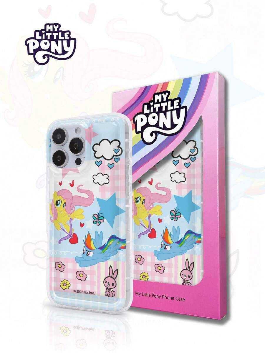 Hasbro MY LITTLE PONY 可爱小马宝莉IP元素时尚手机壳，官方正品卡通女孩透明手机壳，兼容苹果17、17 Air、17 Pro、17 Pro Max、11、12、13、14、15、16 Pro、16 Pro Max、14 Plus、15 Plus、16 Plus、15 Pro Max、16 Pro、16 Pro Max、XR、XS Max，春季生日礼物 - 透明3 - 查看 1