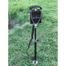 LEATHER SHOOTING STICK WITH RUBBER FERRULE Folding Stool SEAT For Walking (F) - Multicolor - View 2