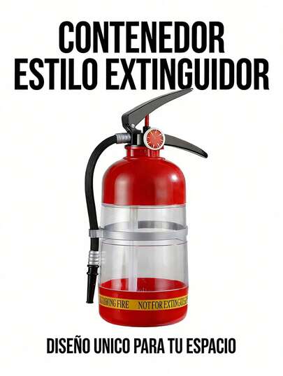 Dispensador de Licor Portátil 1,5L | Forma Divertida de Extintor, para Vino y Cerveza