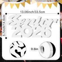 Senior 2026 Sign Graduation Decorations Class Of 2026 Decorations Photo Prop Graduation Table Centerpieces For Senior Night Decor High School College Sign Grad Party Supplies - White - View 3