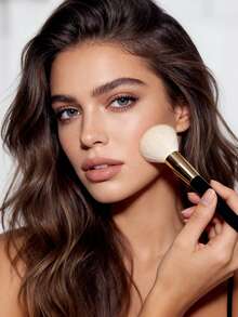 16件套专业化妆刷套装 - 粉底刷、轮廓刷、眼影晕染刷、腮红刷 + 柔软化妆海绵和美妆蛋，适合初学者的全套化妆工具 - 黑色 - 查看 6