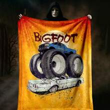 1PC 3D Monster Jam Monster Truck Cartoon Blanket, Edgy Gift For Motorsports Fans, Themed Man Cave Decor, Retro Sci-Fi Party Accent & Race Day Souvenir,Soft Throw Blanket For Home Bedroom Bed Sofa Picnic Travel Office Cover Blanket - nhiều màu 39 - Xem 6