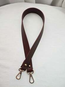 1pc Classic Leather Shoulder Strap Replacement For Handbag Clutch Crossbody Bag Holiday Essential - Brown - View 3