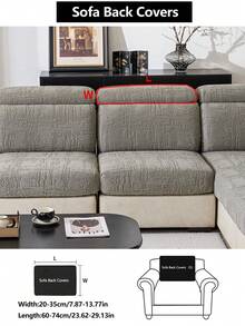 1 tấm bọc ghế sofa co giãn, chống trượt, phủ toàn bộ bề mặt ghế, phù hợp cho mọi mùa, bọc ghế sofa bằng vải, có thể giặt máy, chống bụi, thân thiện với thú cưng, bảo vệ ghế sofa trang trí, có thể điều chỉnh cho phòng ngủ, văn phòng, phòng khách và ghế sofa hình chữ L cũng như ghế sofa 1/2/3/4 chỗ ngồi. - Màu xám đen - Xem 17