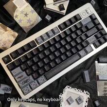 Juego de teclas pequeño con tema misterioso FKKeys, teclas personalizadas de PBT con sublimación original de cinco lados para teclado - Teclas de temática mística (sin teclado) - Ver 8