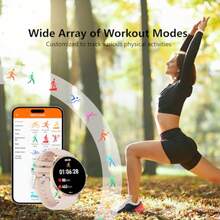 Reloj inteligente visualización AMOLED compatible para Android/ batería de hasta 16 días IP68 impermeable monitor de fitness y monitor de frecuencia cardíaca de salud contador de pasos - como en la foto - Ver 8