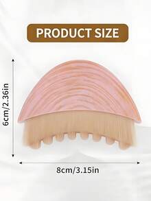 1支新月形面部化妆刷，弧形设计贴合面部轮廓，柔软刷毛温和清洁按摩，舒缓肌肤。 - 彩色 - 查看 8