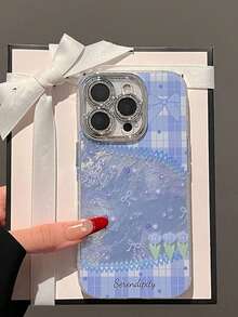 Spring & Summer Butterfly Floral Hollow Out Glacier Texture Phone Case Compatible With Apple 17/17 Air/17 Pro/17 Pro Max, 16/16 Plus/16 Pro/16 Pro Max, 15/15 Plus/15 Pro/15 Pro Max, 14/14 Plus/14 Pro/14 Pro Max, 13/13 Pro/13 Pro Max, 12/12 Pro/12 Pro Max, 11/11 Pro Max, Dust-Proof, High-Value, Popular - Multicolor - View 4