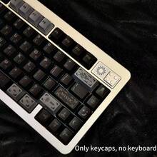 Juego de teclas pequeño con tema misterioso FKKeys, teclas personalizadas de PBT con sublimación original de cinco lados para teclado - Teclas de temática mística (sin teclado) - Ver 4