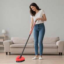 SuperAbound Upgraded Spin Mop Replacement Scrub Brush Heads Compatible With Ocedar EasyWring 1 Tank,Full Bristle Scrubber Replace Great For Kitchen, Bathroom, Pools,Deck Hard Floor Cleaning - ColorA - 查看 7