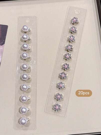 20pcs Fashionable Sweet Style Hair Clips, Suitable For Daily Use And Performance Hairstyles