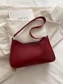 2026 New Elegant Niche Shoulder Bag, Underarm Bag, Fashionable Versatile Commuter Handbag For Women - Red - View 10