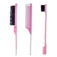 3/6/9 Piece Hair Kit – Rat Tail Comb, Fine Line Brush For Styling/Daily Use And Travel - 2 Kits / 6 Units - View 10