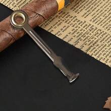 1 pieza Herramienta de limpieza de pipa de fumar 3 en 1, kit de accesorios de limpieza esenciales para fumar - plata - Ver 7