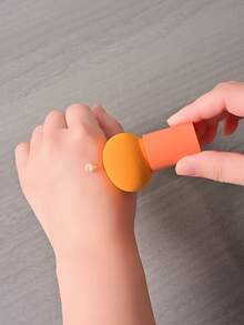 37pcs Professional Makeup Brush Set, Includes Soft Bristle Makeup Tools, Makeup Sponge, Powder Puff, Silicone Makeup Brush Cleaning Mat, Foundation Brush, Eyeshadow Brush, Blending Brush, Eyebrow Brush - Orange - View 6