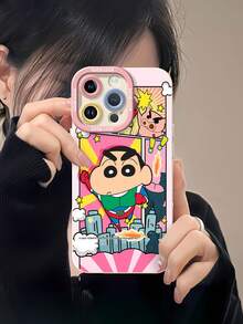 Shin-Chan Comic Panel With Superhero Flying Action! This Stylish Phone Case Is Compatible With Samsung, Apple,  OPPO, ,And So On.Made Of Flexible TPU Material,Shock-Resistant,Scratch-Resistant, It Offers Excellent Drop Protection And A Comfortable Grip. It's An Ideal Gift For Family, Friends, And Loved Ones, And A Perfect Choice For Festivals,Fundas Para ,Valentine's Day,Quick Ship Items,
Hombre Fundas Para, Hombre,Celulares Y Accs,White Phone Case - 白色 - 查看 6