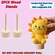 2 Giá đỡ trưng bày móc len mang thông điệp tích cực, đế gỗ điều chỉnh được cho búp bê móc len, giá đỡ trưng bày theo bộ, giá đỡ trang trí cho búp bê móc len thể hiện cảm xúc/Rùa móc len mang thông điệp tích cực/Khoai tây móc len mang thông điệp tích cực/Dưa chua móc len mang thông điệp tích cực - Màu gỗ (2 cái) - Xem 9