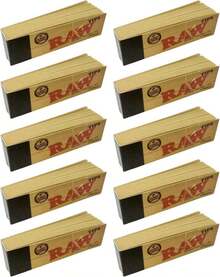 Raw Rolling Papers Unbleached Filter Tips 10 Pack = 500 Tips - Màu A - Xem 3