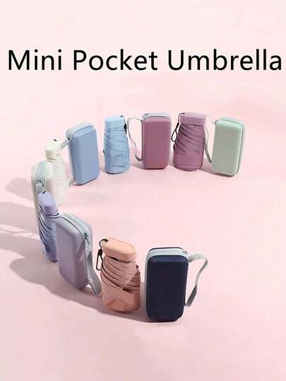 Automatic Folding Umbrella, Thickened 8-Rib Frame, Black Rubber UV Protection