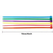 100/300/500pcs Colorful 4 Inch Nylon Self-Locking Cable Ties, Suitable For Home, Garden, Garage, Workshop - Strip - View 3