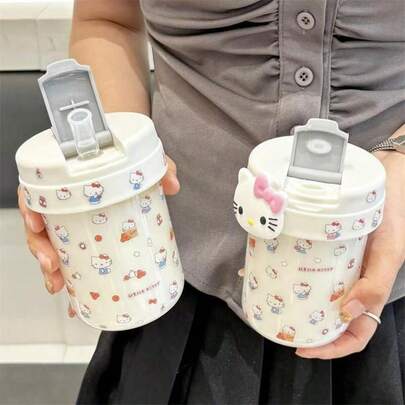 SANRIO 1/ Exquisite Water Cup, Cute Dog, Cinnamon Roll DIY Pattern Cup, Personalized Fashion Dopamine Four Seasons Travel Cup, Birthday Gift, Party Gift, Festival Gift, Wedding, Valentine's Day, Homecoming Season, Travel Accessories