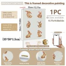 1pc Canvas Wall Art - Easter Gallery Wall Art, Vibrant Spring Art Prints, Easter Danish Pastel Home Decor, Spring Wall Art, Baby Room Decor – Framed Nursery Wall Art Perfect For Playroom Decor Nursery Decor, Childcare Room Decor, Kindergarten Decor, Boy's Room Decor Girl's Bedroom Decor Kids' Room Decor Easter Wall Decor, Nursery Spring Decor, Easter Children's Room Posters, Spring Decor Posters - Multicolor - View 40