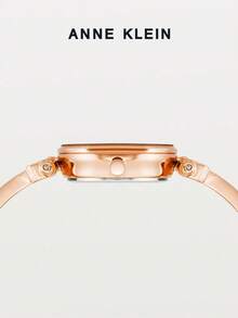 Anne Klein Women Wrist Watches Stylish Minimalist Analog Stainless Steel Quartz Waterproof Watches for Women - 白色和玫瑰金 - 查看 5