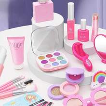 18/22pcs Non-Irritating Princess Makeup Toy Set For Girls, Realistic Cosmetics & Makeup Bag Toys, Suitable For Parties And Daily Play - Multicolor - View 5