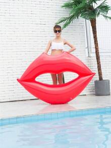 Viraler roter Lippen aufblasbarer Schwimmring, Pool-Aufblasartikel, Strandutensilien, Pool-Schwimmhilfe - Verschiedenfarbig - Übersicht 8