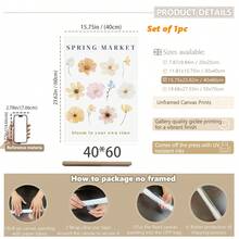 1pc Canvas Wall Art - Easter Gallery Wall Art, Vibrant Spring Art Prints, Easter Danish Pastel Home Decor, Spring Wall Art, Baby Room Decor – Framed Nursery Wall Art Perfect For Playroom Decor Nursery Decor, Childcare Room Decor, Kindergarten Decor, Boy's Room Decor Girl's Bedroom Decor Kids' Room Decor Easter Wall Decor, Nursery Spring Decor, Easter Children's Room Posters, Spring Decor Posters - Multicolor - View 63