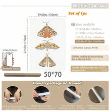 1pc Paintings Canvas Wall Art - Spring Art, Easter Decor, Bohemian Easter Art, Floral Art, Neutral Color Wall Decor, Floral Art - Baby Goods – Framed Nursery Wall Art Perfect Fit For Playroom Decor Nursery Decor, Childcare Room Decor, Preschool Decor, Boy's Room Decor Girl's Bedroom Decor Kids' Room Decor Easter Wall Decor, Nursery Spring Decor, Easter Children's Room Posters, Spring Decor Posters - Multicolor - View 45