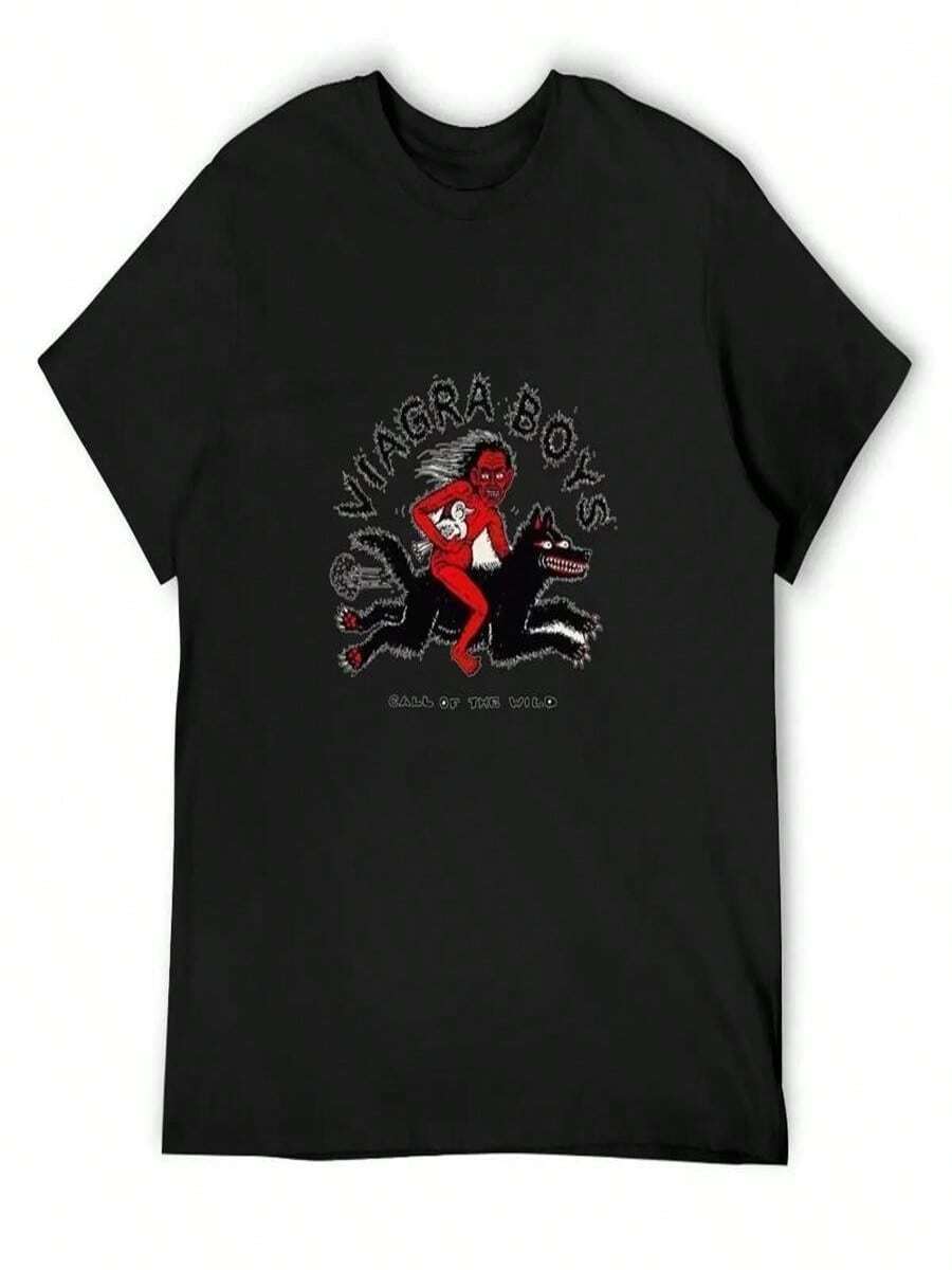 Viagra Call Of The Wild Active TShirt2230 T-Shirt Customizeds Short Sleeve Tee Shirts Graphic Workout Shirt - Black(黑色2) - 查看 1