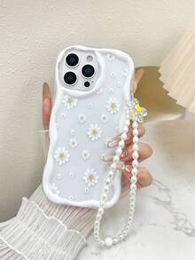 Cream Texture Painted Anti-Drop Phone Case With Chain, Compatible With IPhone 14, 14 Pro, 14 Pro Max, 13, 13 Pro, 13 Pro Max, 11, 11 Pro Max, 12, 12 Pro, 12 Pro Max, XR, XS, 15, 15 Pro, 15 Pro Max, 16, 16 Pro, 16 Pro Max, 17, 17 Pro, 17 Air, 17 Pro Max, Premium Anti-Drop Phone Case - Multicolor - View 3