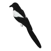 Magpie Decoy For Trap Bird Handcraft Durable Fake Birds Hunting Decoys - Black - View 2