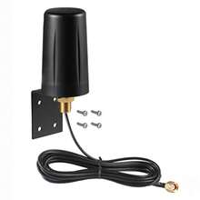 Antena WiFi de doble banda de largo alcance paquete de 4 Eifagur 9dbi 2.4GHZ 5GHZ RP-SMA Conector con base magnética para cámara IP WiFi Router dispositivos de red de computadora extensor de - Antena de montaje en pared - Ver 1