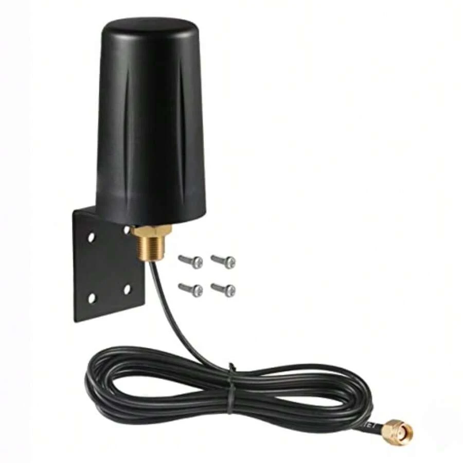 Antena WiFi de doble banda de largo alcance paquete de 4 Eifagur 9dbi 2.4GHZ 5GHZ RP-SMA Conector con base magnética para cámara IP WiFi Router dispositivos de red de computadora extensor de - Antena de montaje en pared - Ver 1