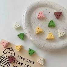 Bộ 5/10 nam châm tủ lạnh hình pho mát mini, những chiếc nam châm nhỏ xinh dùng để trang trí tường ảnh, trang trí nhà cửa, đồ thủ công DIY, trang trí tường ngày lễ, quà sinh nhật, quà tốt nghiệp, v.v. - Nhiều màu - Xem 8