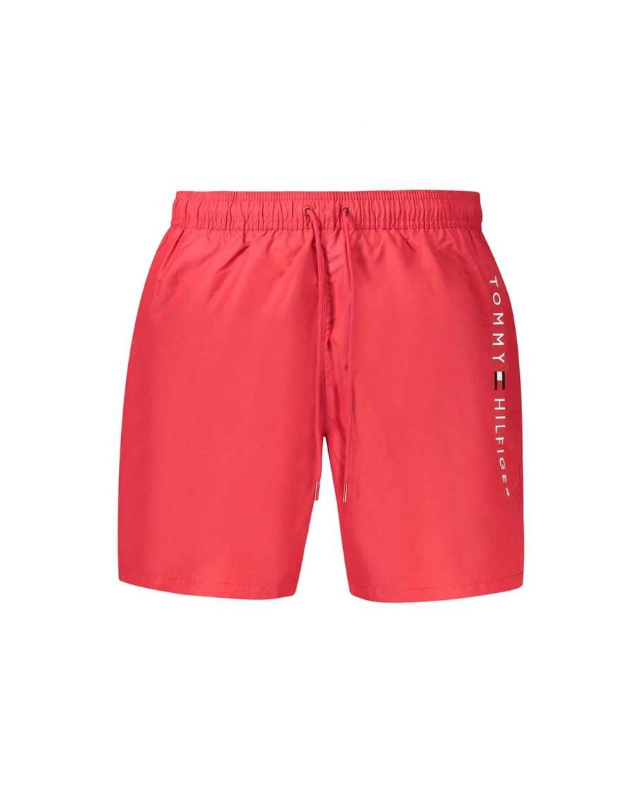 Tommy Hilfiger Swim Trunks Logo Men Red Swimwear - Red - View 1