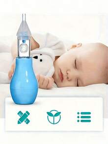 Baby Aspirator, Pump-Style Newborn Mucus Cleaner, Essential Newborn Supplies, Baby Care Tool, Safely Protects Baby Skin, Suitable For Newborns And Infants - Multicolor - View 3
