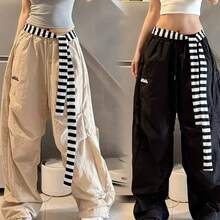 1件爵士舞新款小众黑白条纹腰链，街舞，韩流，肚皮舞臀巾 - 彩色 - 查看 7