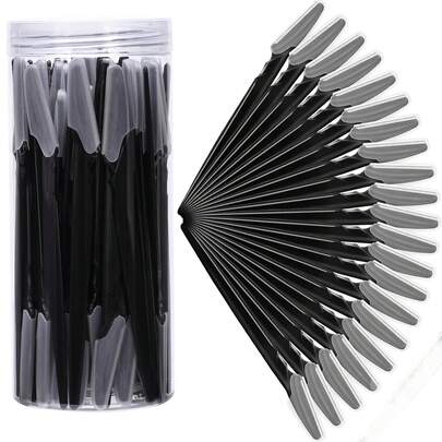 5/10/30/40pcs Eyebrow Trimmer Blades, Portable Facial Razor, Eyebrow Hair Removal Scissors, Safety Shaver, Makeup Tools