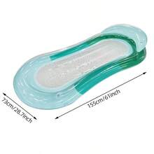 1pc Inflatable Float Bed, Solid Ombre Style With Headrest, Suitable For Water Rest, Pool, Beach, Party, Lounge Chair, Inflatable Float, Pool Float, Swim Raft, Requires Separate Air Pump Purchase - Solid Color Gradient Floating Panel - View 13