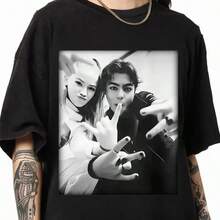 Malachi Barton And Freya Skye   Shirt, Disneyland The Rise Of Red Tee, Freya And Malachi Descendants Zombies Worlds Colli - 黑色 - 查看 1