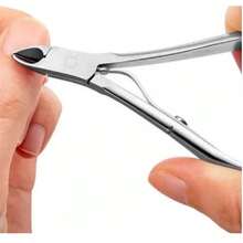 Kit 2 Alicates de Cutícula Profissionais em Aço Inox / Alta Precisão Durabilidade Para Manicure e Pedicure - 1 Unidade - Visão 9