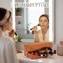 Cosmetic Storage Box & Rack - Orange Brown - View 3