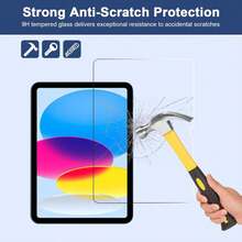 BLOSOMEET 2 Pack Screen Protector For IPad 11th A16 2025 &Amp; 10th Generation 109 Inch 2022, HD Clear 9H Hardness Tempered Glass [Face ID &Amp; Apple Pencil Compatible] Ultra Sensitive Case Friendly - ColorA - 查看 5