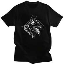Clothes;Summer TopsCustom Belgian Malinois Maligator Dog T Shirts For Men 100% Cotton Tees Belgian Shepherd Tshirt T-Shirt Clothessummer Outfits CKEV - 黑色 - 查看 7