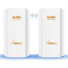 KuWFi 5.8G Puente Ethernet de red inalámbrica transmisión de largo alcance punto de acceso WiFi para exteriores kit CPE IP65 impermeable punto a punto WiFi puente para extender la señal de - como en la foto - Ver 9