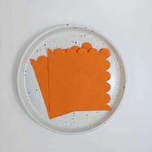 25/50/100pcs 5*5 Inch Dual-Layer Scalloped Edge Colorful Cocktail & Dessert Napkins, Disposable Foldable Party Napkins Suitable For Wedding, Birthday, Valentine's Day, St. Patrick's Day, Anniversary, Dinner, Reception - Multicolor - View 16