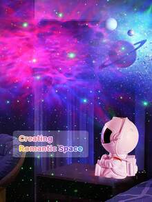 1个遥控星空夜灯，带星空投影功能 - 360°旋转宇航员星云投影灯，可调节星空天花板LED灯，适用于卧室、客厅和派对装饰 - 节日和所有季节的完美礼物 - 彩色 - 查看 10
